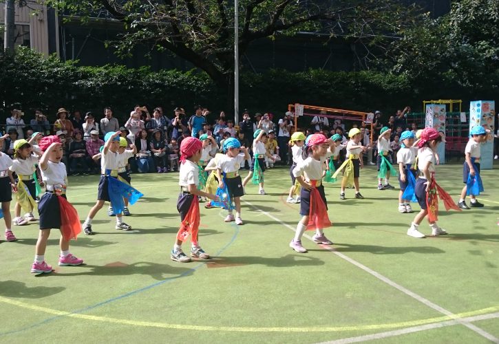 湯島幼稚園の運動会風景